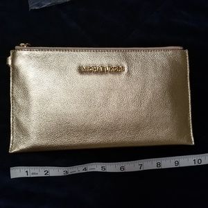 Bedford Large Metallic Leather Wristlet